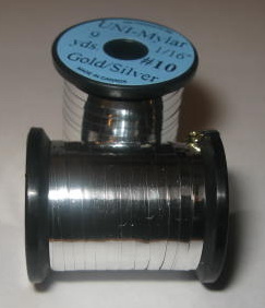 ������� ������ UNI mylar 9 yds 1/16 # 10  gold/silver